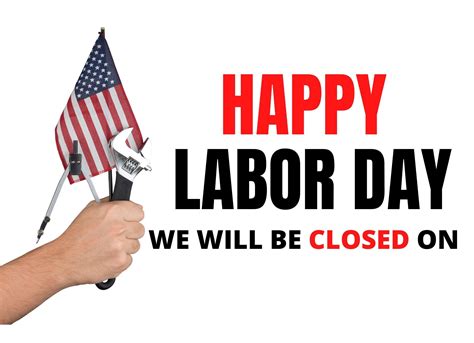 Closed Labor Day Printable Sign